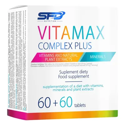 SFD Nutrition VitaMax Complex Plus komplexní multivitamín s minerály 120 tbl