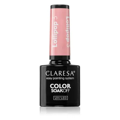 Claresa SoakOff UV/LED Color Lollipop gelový lak na nehty odstín LOLLIPOP 3 5 g