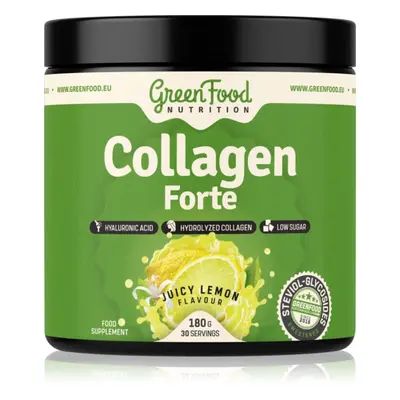 GreenFood Nutrition Nutrition Collagen Forte kolagen příchuť Juicy Lemon 180 g