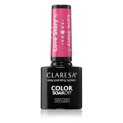 Claresa SoakOff UV/LED Color Love Story gelový lak na nehty odstín 5 5 g