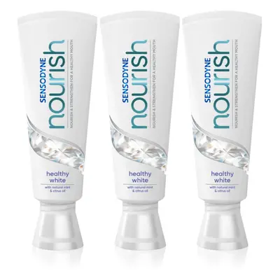 Sensodyne Nourish Healthy White bioaktivní zubní pasta s fluoridem 3x75 ml