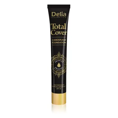 Delia Cosmetics Total Cover voděodolný make-up SPF 20 odstín 52 Ivory 25 g