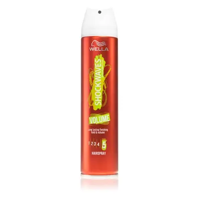 Wella Shockwaves Volume lak na vlasy s extra silnou fixací pro objem 250 ml