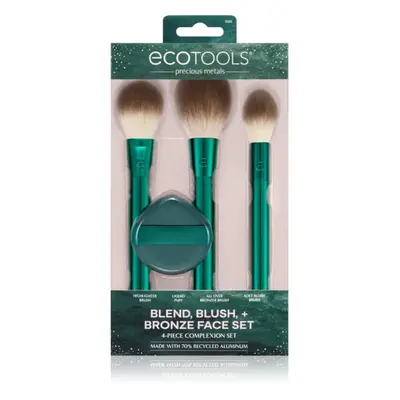 EcoTools Blend, Blush and Bronze Face Set sada štětců