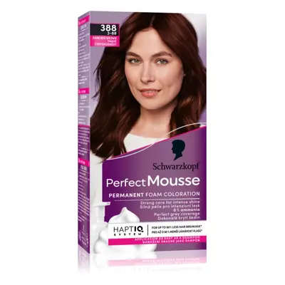 Schwarzkopf Perfect Mousse permanentní barva na vlasy odstín 388 Tmavě červenohnědý 1 ks