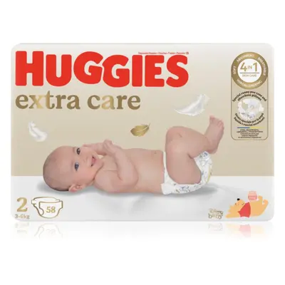 Huggies Extra Care Size 2 jednorázové pleny 3-6 kg 58 ks