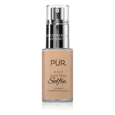 PÜR Cosmetics 4-in-1 Love Your Selfie make-up a korektor 2 v 1 odstín MG5 30 ml