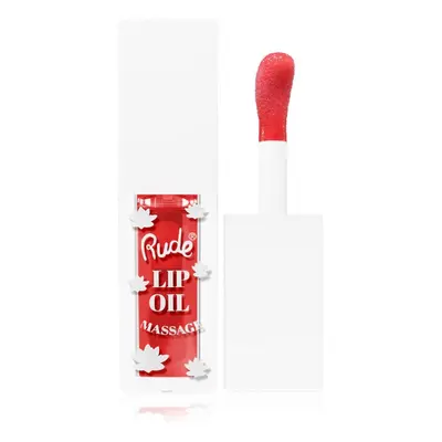 Rude Cosmetics Lip Oil Massage olej na rty s hydratačním účinkem odstín Chillaxin’ Cherry 4 ml