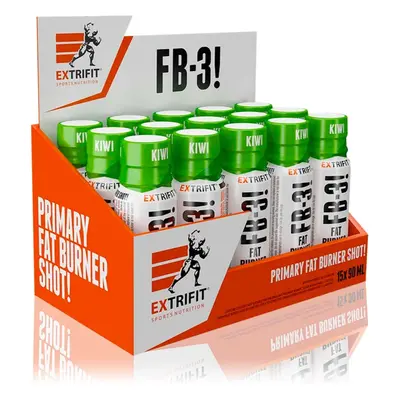 Extrifit FB-3! Fat Burner Shot spalovač tuků příchuť Kiwi 15x90 ml