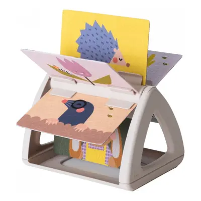 Taf Toys Tummy Time Spining Book Urban Garden otočná knížka 1 ks