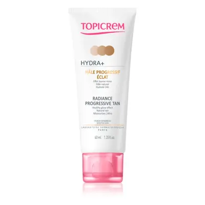 Topicrem UH FACE HYDRA+ Radiance Progressive Tan rozjasňující tónovací krém 40 ml