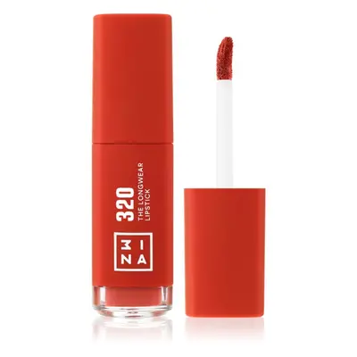 3INA The Longwear Lipstick dlouhotrvající tekutá rtěnka odstín 320 - Dark coral 6 ml