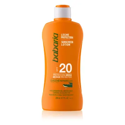 Babaria Sun Protective voděodolné mléko na opalování SPF 20 200 ml