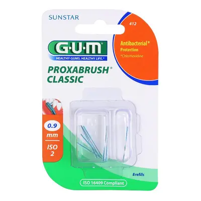 G.U.M Proxabrush Classic náhradní mezizubní kartáčky v blistru 8 ks 0,9 mm (Interdental Brush) 8