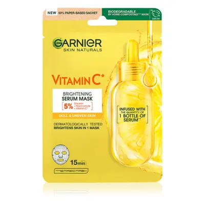 Garnier Skin Naturals Vitamin C plátýnková maska s rozjasňujícím a hydratačním účinkem s vitamin