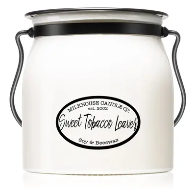 Milkhouse Candle Co. Creamery Sweet Tobacco Leaves vonná svíčka Butter Jar 454 g