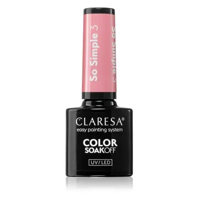 Claresa SoakOff UV/LED Color So Simple gelový lak na nehty odstín SO SIMPLE 3 5 g