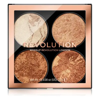 Makeup Revolution Cheek Kit paletka na tvář odstín Don’t Hold Back 4 x 2.2 g