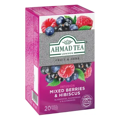 Ahmad Tea Mixed Berries & Hibiscus ovocný čaj s ibiškem 20x2 g