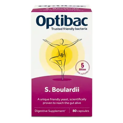 Optibac Saccharomyces Boulardii probiotika pro podporu trávení 80 cps