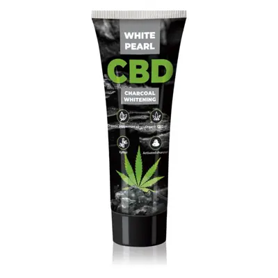 White Pearl CBD Charcoal Whitening bělicí zubní pasta s aktivním uhlím s CBD 75 ml