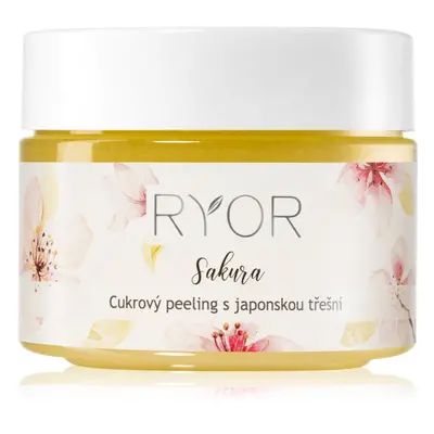 RYOR Sakura cukrový peeling pro jemné čištění a výživu pokožky 325 g