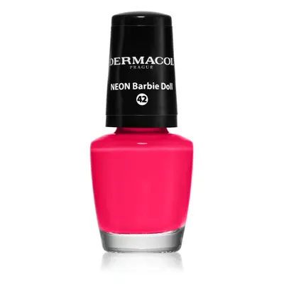 Dermacol Neon neonový lak na nehty odstín 42 Barbie Doll 5 ml