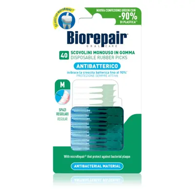 Biorepair Rubber Picks Regular dentální párátka Green - Regular 40 ks