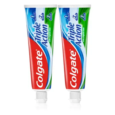 Colgate Triple Action Original Mint zubní pasta 2x75 ml