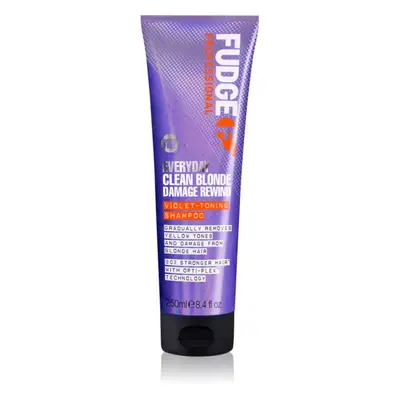 Fudge Everyday Clean Blonde Damage Rewind Shampoo jemný šampon ke každodennímu použití pro blond