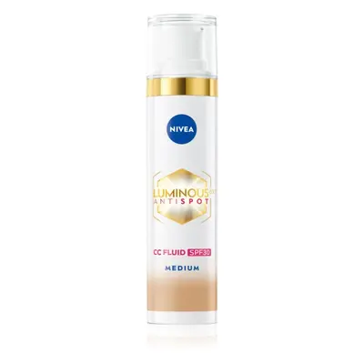 NIVEA Luminous 630 Anti Spot rozjasňující CC krém SPF 30 odstín Medium 40 ml