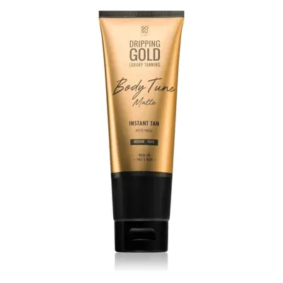 Dripping Gold Luxury Tanning Body Tune samoopalovací krém na tělo a obličej s okamžitým účinkem 