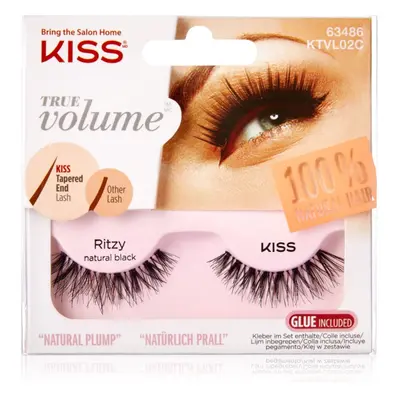 KISS True Volume Ritzy umělé řasy Natural Black 2 ks