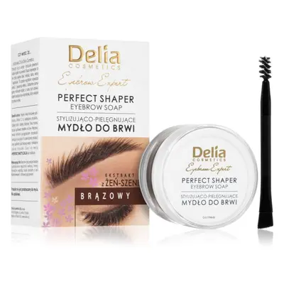 Delia Cosmetics Eyebrow Expert fixační vosk na obočí odstín Brown 10 ml