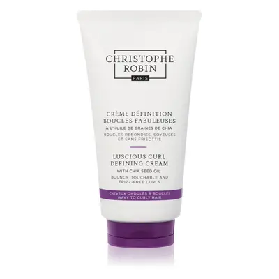 Christophe Robin Luscious Curl Defining Cream with Chia Seed Oil uhlazující krém pro vlnité a ku