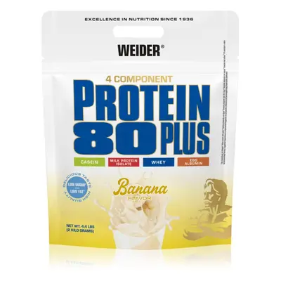 Weider Protein 80 Plus syrovátkový protein s aminokyselinami příchuť Banana 500 g