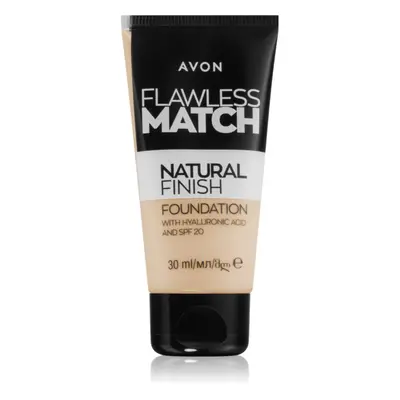 Avon Flawless Match Natural Finish hydratační make-up SPF 20 odstín 125G Warm Ivory 30 ml