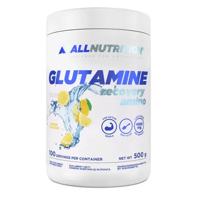 Allnutrition Glutamine Recovery Amino regenerace a růst svalů příchuť Lemon 500 g