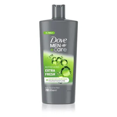 Dove Men+Care Extra Fresh osvěžující sprchový gel na tvář, tělo a vlasy 700 ml