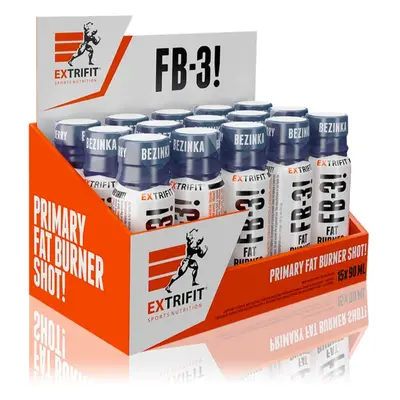 Extrifit FB-3! Fat Burner Shot spalovač tuků příchuť Elderberry 15x90 ml