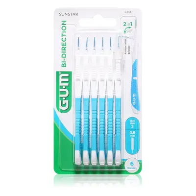 G.U.M Bi Direction Interdental Brush 2314 mezizubní kartáčky 0,9 mm 6 ks