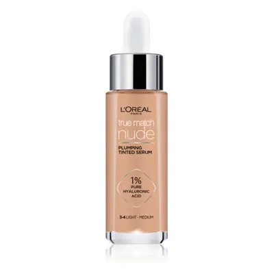 L’Oréal Paris True Match Nude Plumping Tinted Serum sérum pro sjednocení barevného tónu pleti od