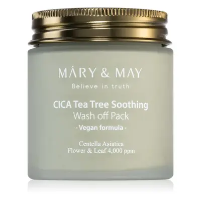 MARY & MAY Cica Tea Tree Soothing minerální čisticí jílová maska pro zklidnění pleti 125 g