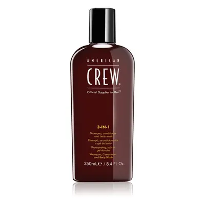 American Crew Hair & Body 3-IN-1 šampón, kondicionér a sprchový gel 3 v 1 pro muže 250 ml