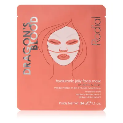 Rodial Dragon's Blood Hyaluronic Jelly Face Mask intenzivní hydrogelová maska s kyselinou hyalur