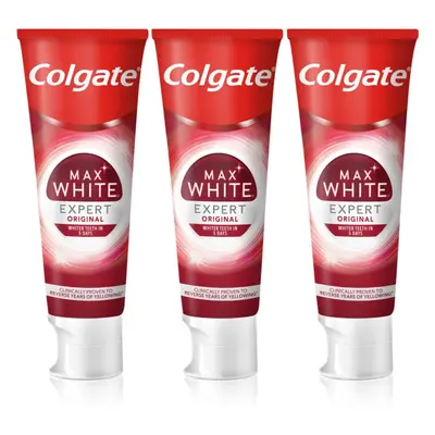 Colgate Max White Expert Original bělicí zubní pasta 3x75 ml