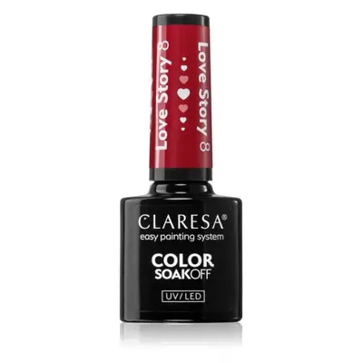 Claresa SoakOff UV/LED Color Love Story gelový lak na nehty odstín 8 5 g