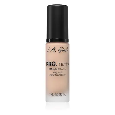 L.A. Girl Cosmetics PRO. Matte HD dlouhotrvající make-up s matným efektem odstín Natural 30 ml