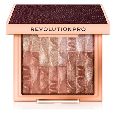 Revolution PRO Goddess Glow rozjasňující a bronzující paletka odstín Brick Afterglow 8 g