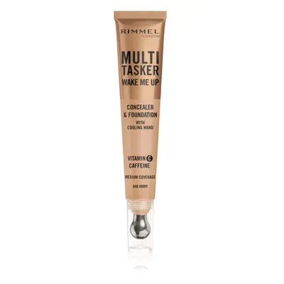 Rimmel Multi-Tasker Wake Me Up make-up a korektor pro rozjasnění pleti odstín 40 Ivory 20 ml